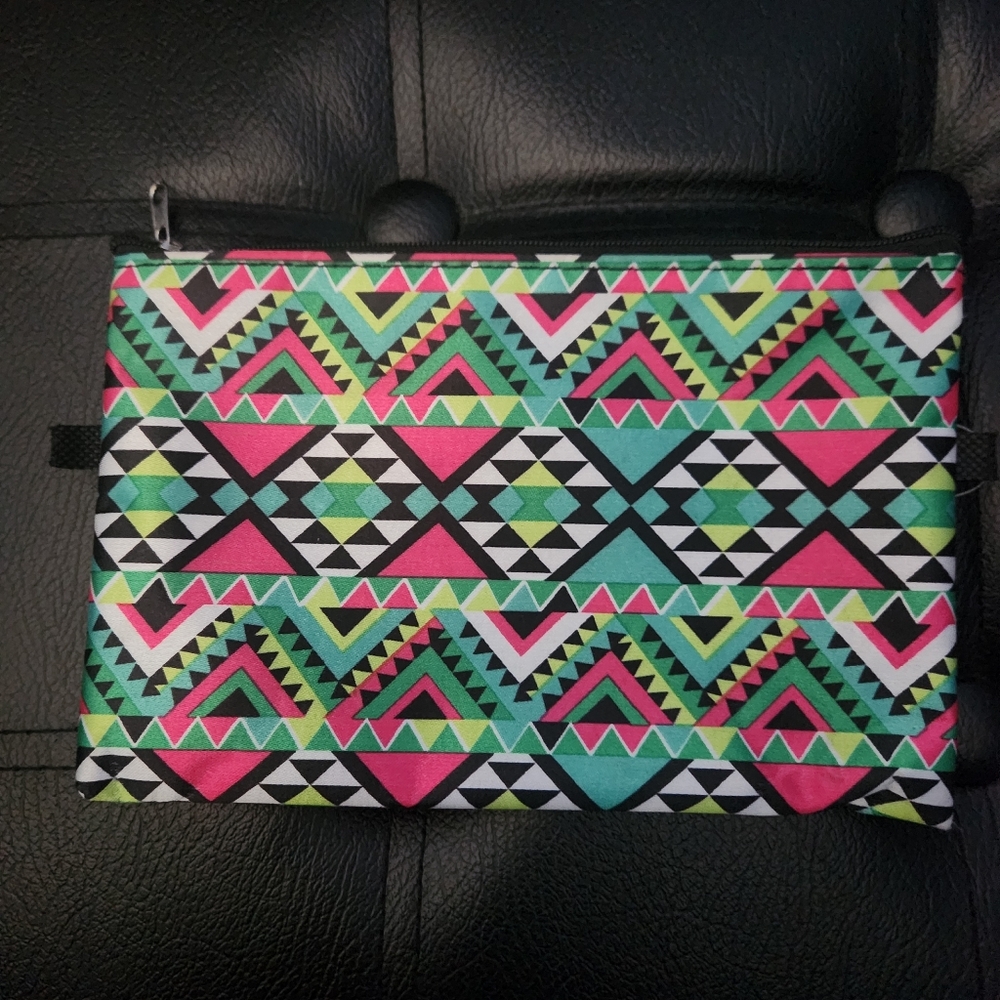 Colorful Geometric Pattern Pouch